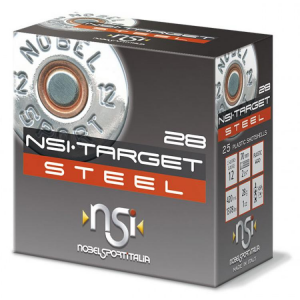Nobel Target Steel Shotshells 12 ga 2-3/4" 1oz 1378 fps #7 25/ct