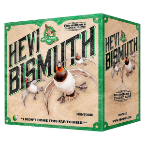 Hevi-Shot HEVI-Shot HEVI-Bismuth Shotshells 12ga 3-1/2" 1-1/2oz 1500 fps #2 25/ct - $70.99 at Natchez Shooting & Outdoors