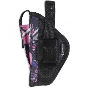 Bulldog Extreme Handgun Holster with Belt Loop and Clip for Small Frame Revolvers with 2-2.5" Barrels Muddy Girl Pink Camo Ambi