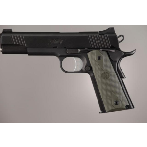 Hogue Hogue Colt Government Grips .45, 1911 Rubber Grips Panels, Checkered with Diamonds - OD Green - $25.46 at Natchez Shooting & Outdoors