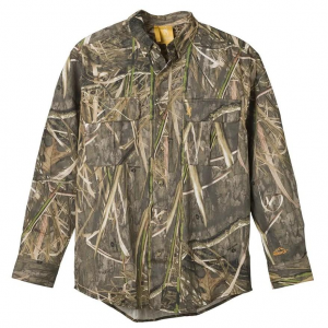 Browning Wasatch-CB Shirt Button-Front 2 Pocket Mossy Oak Shadow Grass Habitat S