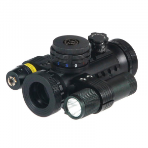BSA Stealth Tactical Illuminated Sight w/Laser and Light - Red, Green & Black