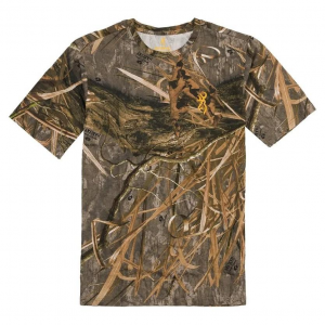 Browning Wasatch Short Sleeve T-Shirt Mossy Oak Shadow Grass Habitat XL