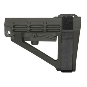 Sb-Tactical SB Tactical SBA4 5-Postion Adjustable Brace for AR-15 Stealth Grey - $99.99 at Natchez Shooting & Outdoors