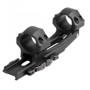 Leapers 1-Piece  UTG ACCU-SYNC QR Cantilever Mount 1" Medium w 50mm Offset - Matte Black