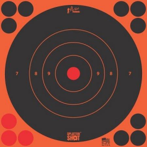 Pro-Shot Splatter Shot 12" Orange Bullseye Target - 5 Pack