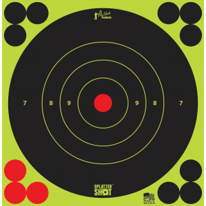 Pro-Shot 6" SplatterShot Green Bullseye Targets 12/ct