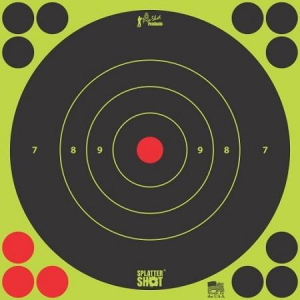 Pro-Shot Splatter Shot 8" Green Bullseye Target - 6 Pack
