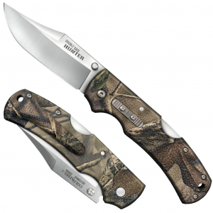 Cold Steel Double Safe Hunter Tri-Ad Lock Knife - 3-1/2" Blade Camo GFN