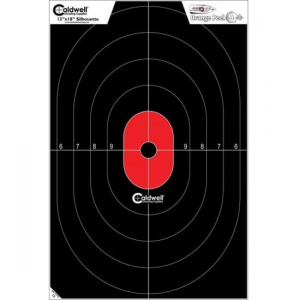 Caldwell Silhouette Center Mass Target Orange and Black 8 Pack