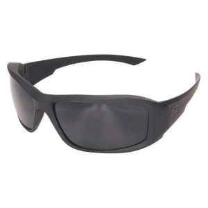 Edge Hamel Safety Glasses Black with Black G15 Vapor Shield Lens Thin Temple Frame