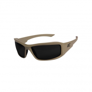 Edge Hamel Safety Glasses Sand with Black G15 Vapor Shield Lens Thin Temple Frame