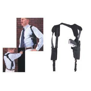 Uncle Mike's Pro-Pak Vertical Shoulder Holsters Black - Fits 3.75-4.5" Large Autos