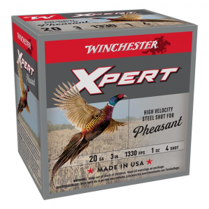 Winchester Xpert HV Steel Pheasant Shotshells 20 ga 3" 1 oz 1330 fps #4 25/ct