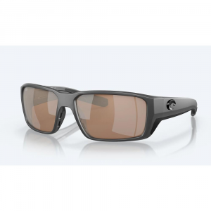 Costa Pro Series Collection Fantail Pro Sunglasses Matte Grey Frame 580G Polarized Rose Mirror Lens