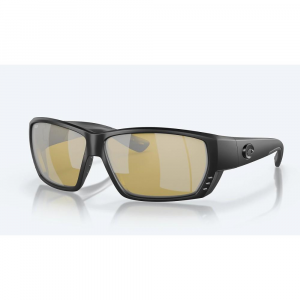 Costa Tuna Alley Sunglasses Blackout Frame 580P Polarized Yellow Mirror Lens