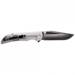 CRKT Oxcart Assisted Folding Knife 3" Clip Point Blade Silver
