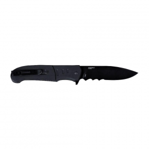 CRKT Ignitor Assisted Folding Knife 3-1/2" Drop Point Blade Black with Veff Serrations