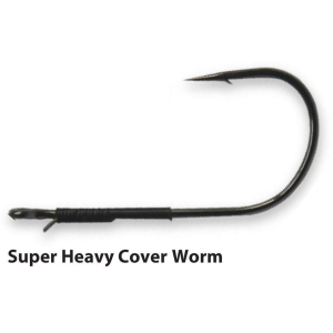 Gamakatsu-Usa Gamakatsu SuperHC Worm w/WK Size 3/0 Black 4pk - $9.61 at Natchez Shooting & Outdoors