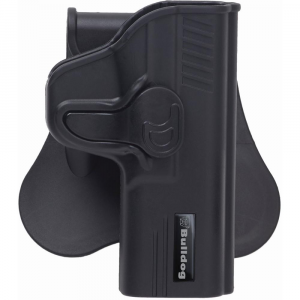 Bulldog Rapid Release Polymer Holster with Paddle Fits S&W M&P Shield Black RH