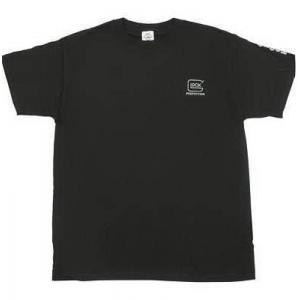 Glock Factory T-Shirt Black with Silver Logo -  Xtra Large