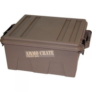 MTM Ammo Crate Utility Box - Dark Earth Large 14"x13.5"x7.25"