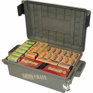 MTM Ammo Crate Utility Box Small 13"x9"x4.8" Army Green