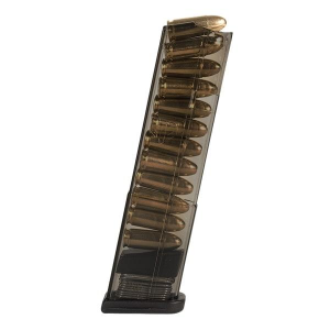 Elite Tactical Systems Carbon Smoke Handgun Magazine for Glock 43 9mm Luger 12/rd