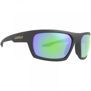 Leupold Packout Shooting Glasses Matte Black with Emerald Mirror