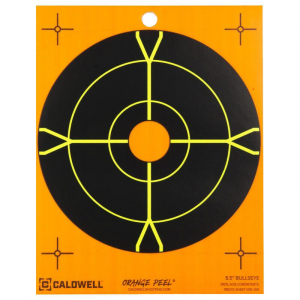 Caldwell 5.5" Bullseye Target Orange and Black 25/ct