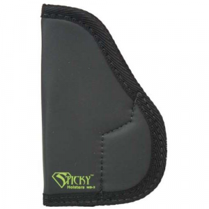 Sticky Holsters Medium Sticky Pocket Holster for Walther PPK and Similar 3.5" - 4" Barrel Black Ambi
