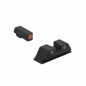 Meprolight Hyper Bright Extremely Bright Day/Night Sight for Glock Orange Ring Front Green Rear