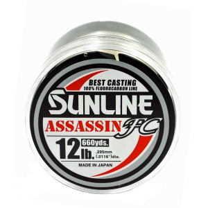 Sunline Assassin FC 12 lb - Clear - 660 yd