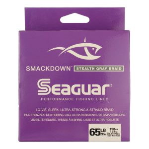 Seaguar-Line Seaguar Smackdown Braid 40 lb Stealth Gray 150 yd - $30.10 at Natchez Shooting & Outdoors