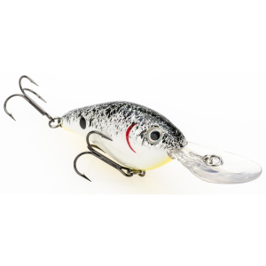 Strike King Pro Model 8XD Crankbait 1.4 oz Pearl/Blk Splatter w/Chart Belly