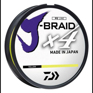 Daiwa J Braid 4 strand 30 lb 150 yd Fl. Yellow