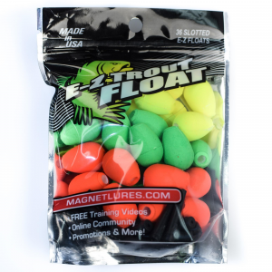 Leland E-Z Trout Float Green/Red/Yellow 1.125' '36p
