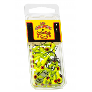 Mr Crappie Jig Heads 1/32 Chartreuse 25pk