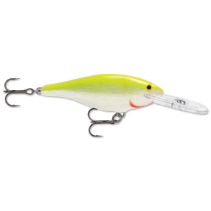 Rapala Shad Rap 05 Crankbait 2" 3/16 oz Silver Fluorescent Chartreuse
