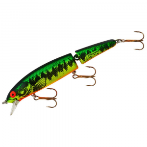 Bomber Jointed Long 15A Jerkbait 4-1/2" Fire Tiger Bass