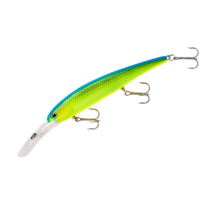 Bandit Walleye Deep Jerkbait 4-3/4" 5/8 oz Chartreuse Blue Back