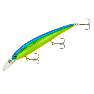 Bandit Walleye Shallow Jerkbait 4-3/4" 5/8 oz Chartreuse Blue Back
