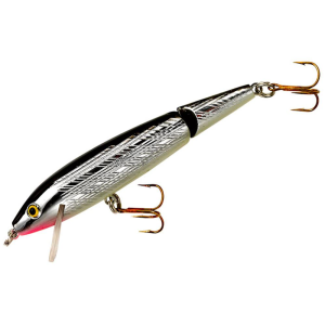 Rebel Minnow Jointed Jerkbait 3-1/2" Silver/Black