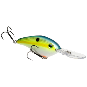 Strike King Pro Model 6XD Silent Crankbait 1 oz Chartreuse Sexy Shad
