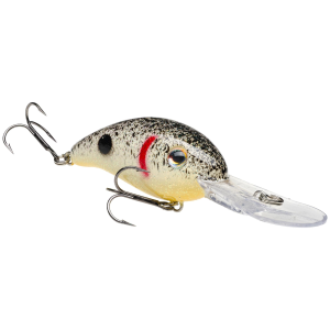 Strike King Pro Model 3XD Crankbait 7/16 oz Pearl/Blk Splatter w/Chart