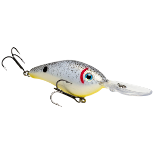 Strike King Pro Model 6XD Crankbait 1 oz Pearl Black w/Chart Belly