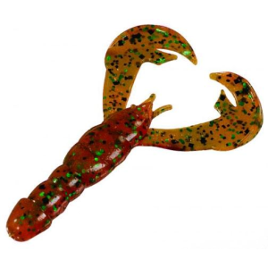 Strike-King-Lures Strike King RageCraw 4'' Amber Green/Black 7pk - $7.21 at Natchez Shooting & Outdoors