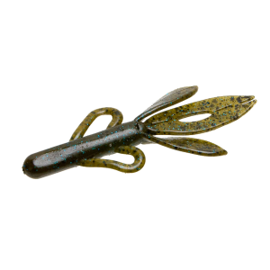 Zoom Super Hog 4'' Green Pumpkin Blue 10pk