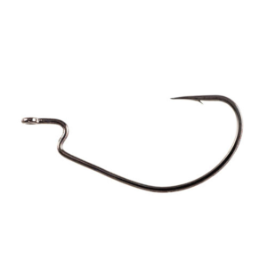 Owner J Hook Extra Wide Bend Size 2/0 Black Chrome 6/ct