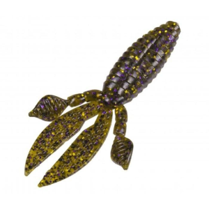 Strike King 4'' Rodent Soft Bait GrnPmpkn Purple & Gold 6pk